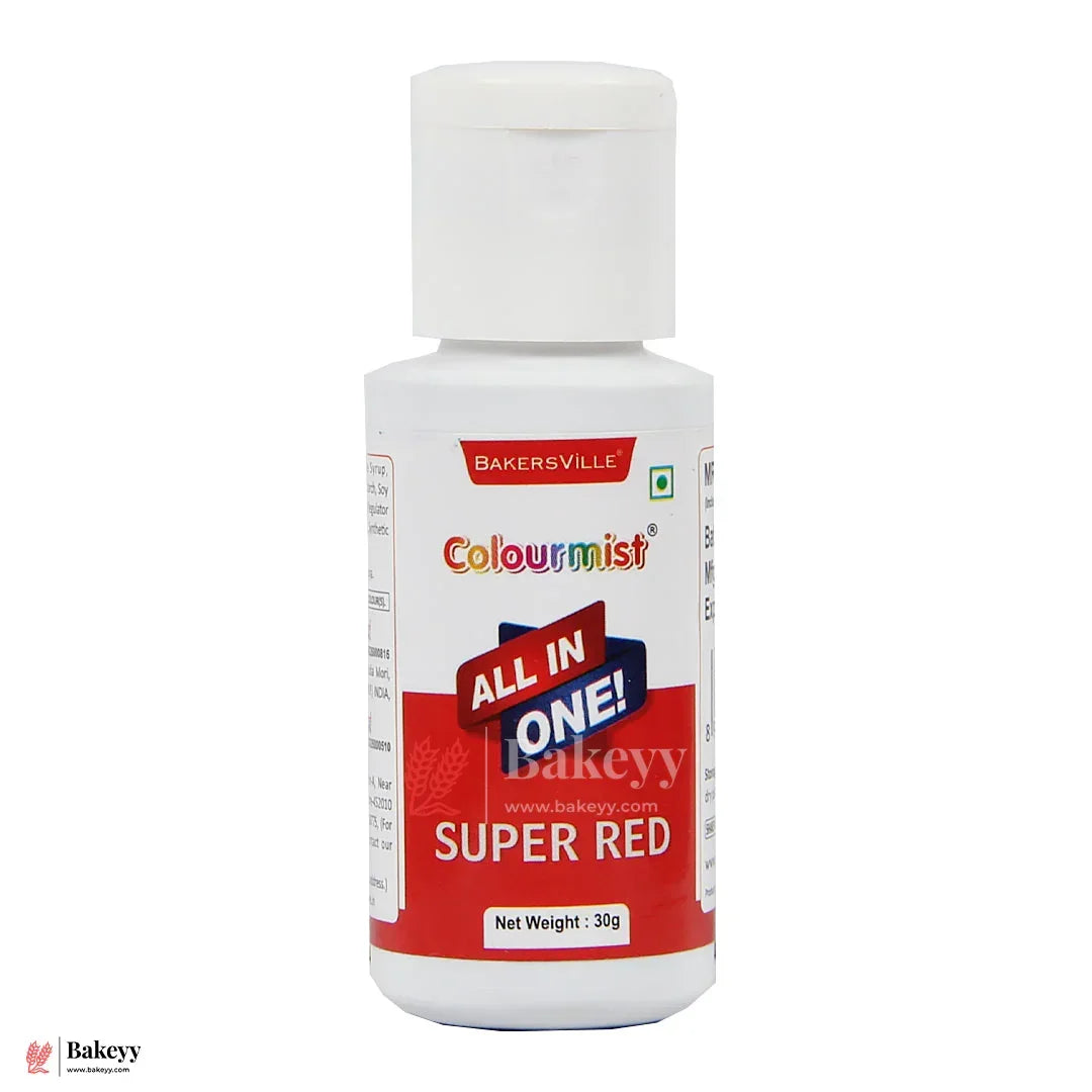 Colourmist Super Red | All-in-One Edible Food Colour - 30ml - Bakeyy.com - India - Colourmist Super Red | All-in-One Edible Food Colour - 30ml - Default Title