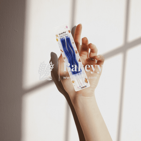 Twisty Metallic Spiral Candles Royal Blue | 12 pcs | For Birthday, Baby Shower, Wedding Party & Cake Decoration - Bakeyy.com - India - Twisty Metallic Spiral Candles Royal Blue | 12 pcs | For Birthday, Baby Shower, Wedding Party & Cake Decoration - Default Title