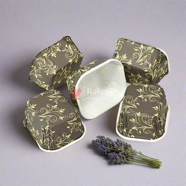 8x6x4cm |Plum Cake Bar Mould | Bake and Serve Small Rectangle Mould | Pack of 50 | Paper Baking Mould| - Bakeyy.com - India - 8x6x4cm |Plum Cake Bar Mould | Bake and Serve Small Rectangle Mould | Pack of 50 | Paper Baking Mould| - Brown