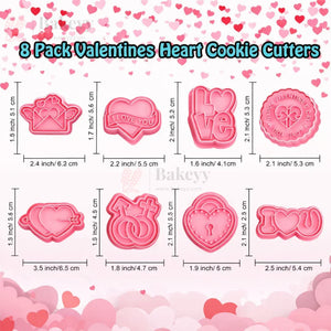 valentines_cookie_cutter_valentines_cookie_cutter_set_8_pcs_heart_cookie_cutter_heart_shape_cookie_cutter_set_love_cookie_cutter_love_text_cookie_cutter_i_love_you_cookie_cutter_v - Bakeyy.com