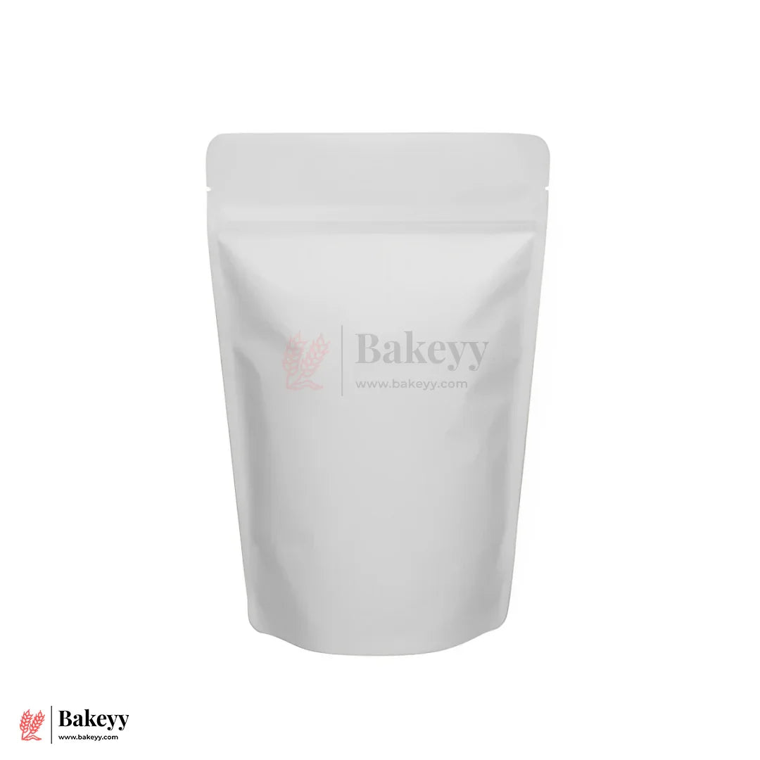 White Colour With Window | 10x17 CM | Standing Pouch | 110 GSM | Pack of 100