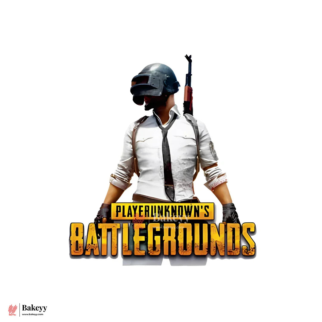 Pre-Cut Fancy Wafer Decor | Edible | Pubg Theme | 7pc