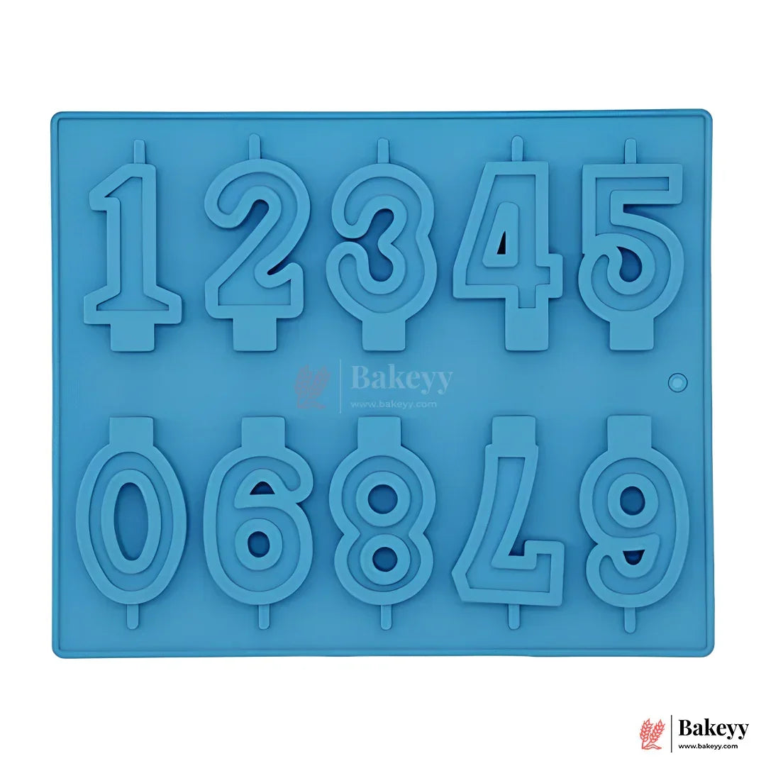 Number Silicone Mold | Reusable Fondant, Chocolate & Candle Mold | Cake Topper Number Mould - Bakeyy.com - India - Number Silicone Mold | Reusable Fondant, Chocolate & Candle Mold | Cake Topper Number Mould - Default Title