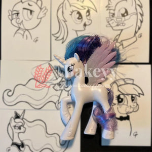white-unicorn-cake-topper-decoration-for-birthday-party-baby-shower-wedding-or-doll-cake-topper-bakeyy-com-1 - Bakeyy.com
