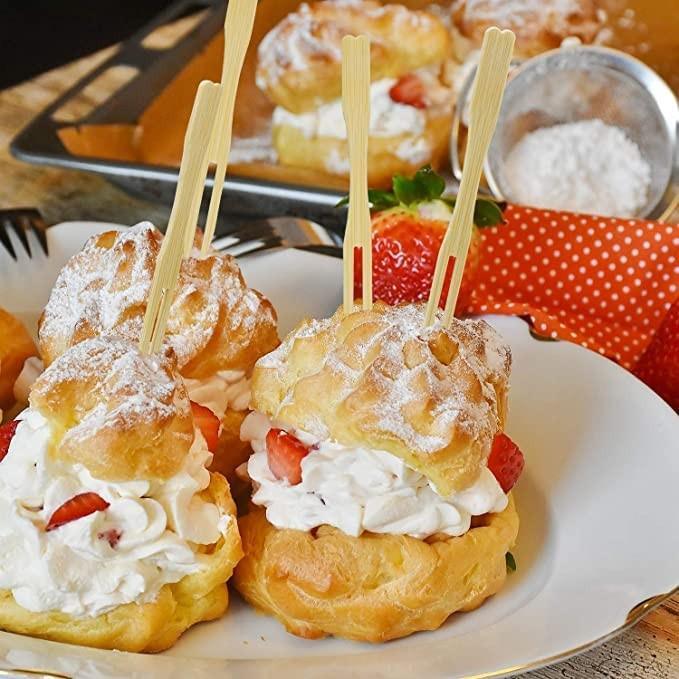 Wooden Fruit Fork Sets Pack Of 70 | Mini Fork for Snacks | Eco-Friendly Wooden Cutlery | Bamboo Party Forks | Mini Cocktail Picks |Fruit Appetizers Dessert Forks - Bakeyy.com - India - Wooden Fruit Fork Sets Pack Of 70 | Mini Fork for Snacks | Eco-Friendly Wooden Cutlery | Bamboo Party Forks | Mini Cocktail Picks |Fruit Appetizers Dessert Forks - Default Title