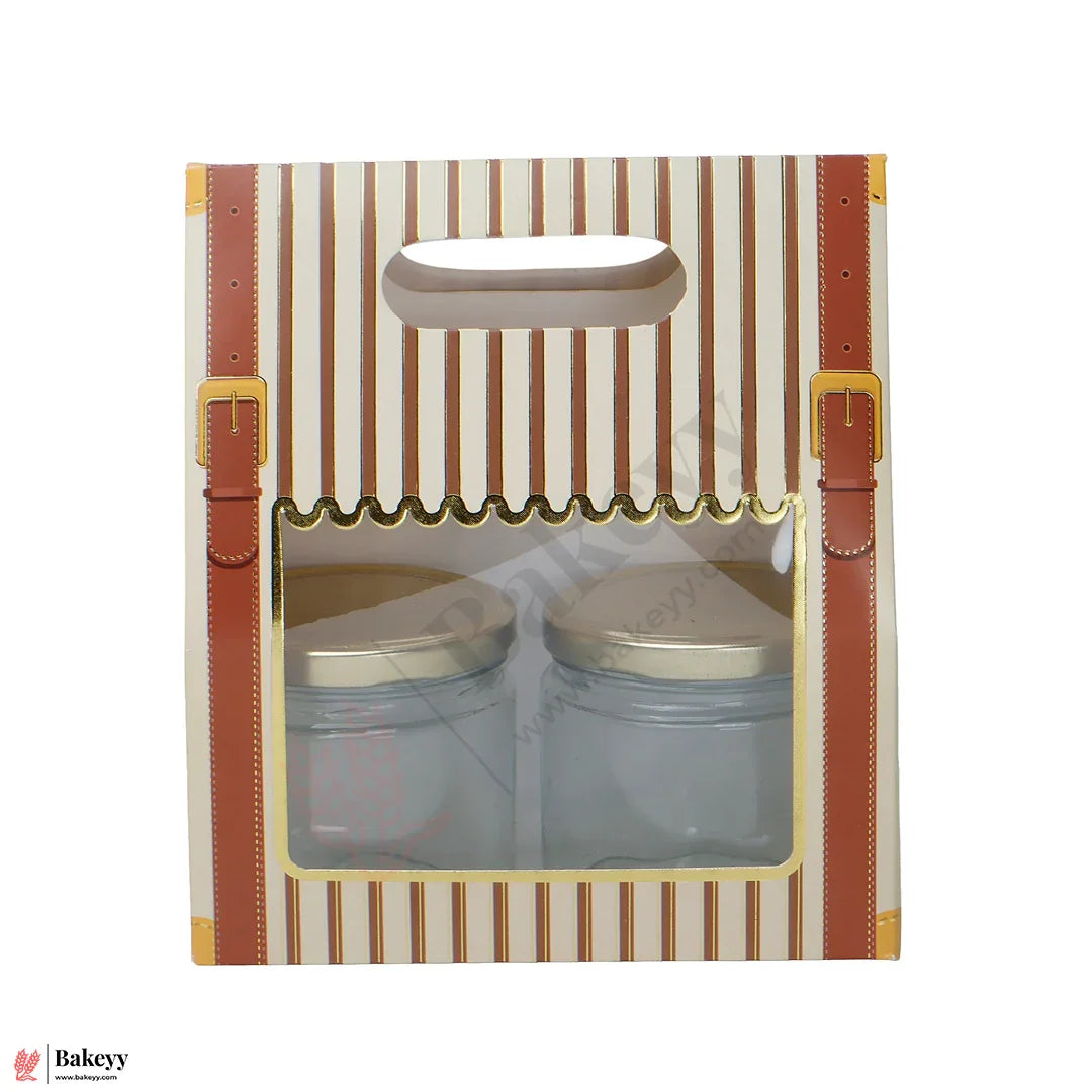 Premium 2-Cavity Window Gift Box | Empty Decorative Packaging Box | Pack Of 10