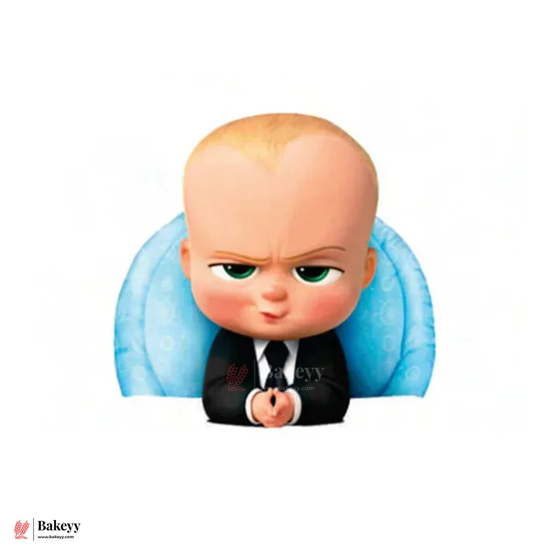 Pre-Cut Fancy Wafer Decor | Edible | Baby boss |3pc