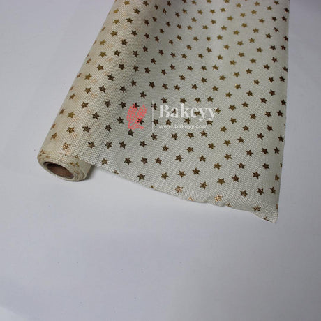 2.7 Mtrs Gold Glitter Star Mesh Fabric Roll – Elegant Material for Crafting and Decoration |Jute Net| - Bakeyy.com - India - 2.7 Mtrs Gold Glitter Star Mesh Fabric Roll – Elegant Material for Crafting and Decoration |Jute Net| - Default Title