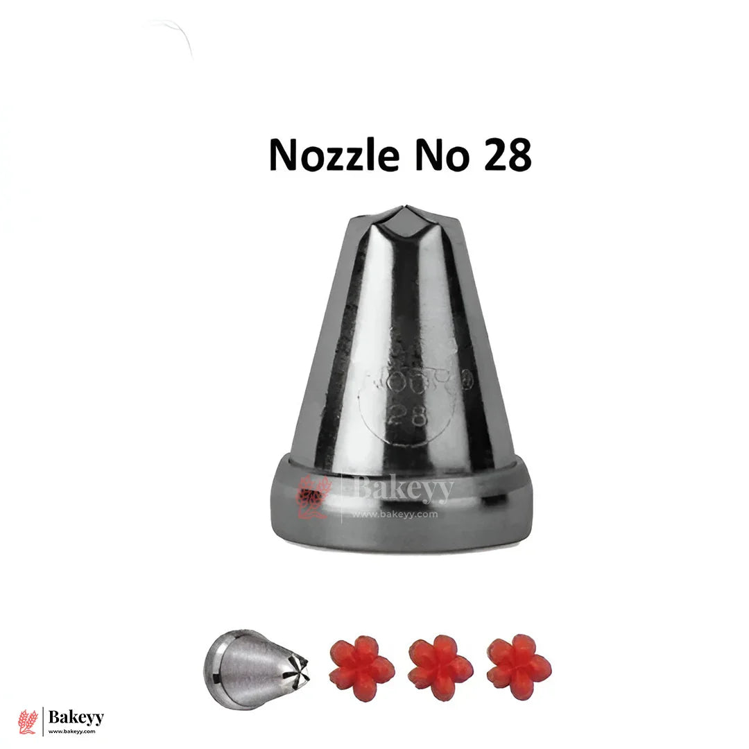 Small Nozzle No.28 – Stainless Steel Piping Tip for Cake Decoration