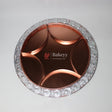 36 cm Decorative Serving Tray |Luxurious Round Elegant Rose Gold & Silver-Plated Partition Platter| Metal Dry Fruit Tray - Bakeyy.com - India - 36 cm Decorative Serving Tray |Luxurious Round Elegant Rose Gold & Silver-Plated Partition Platter| Metal Dry Fruit Tray - Default Title