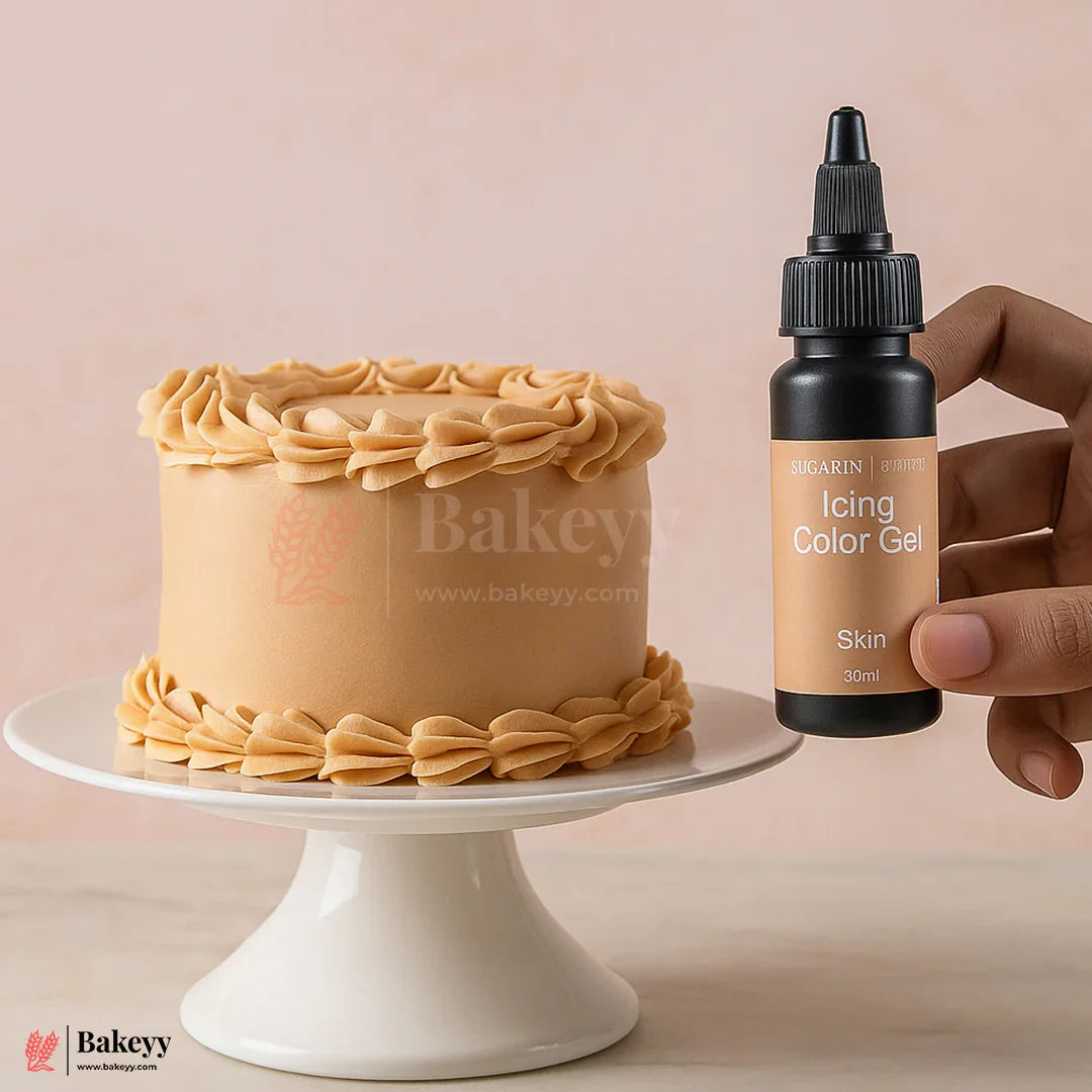 Sugarin Skin Icing Color Gel – 30ml | Vibrant Food Gel Color for Cakes, Fondant & More - Bakeyy.com - India - Sugarin Skin Icing Color Gel – 30ml | Vibrant Food Gel Color for Cakes, Fondant & More - Default Title