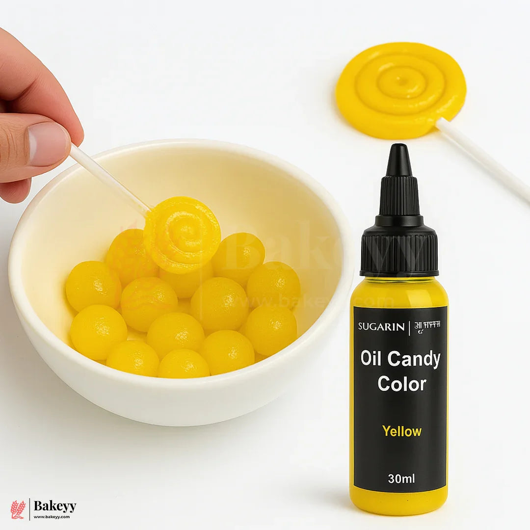 Sugarin Oil Candy Color – Yellow |30ml Food Grade Concentrated Color
