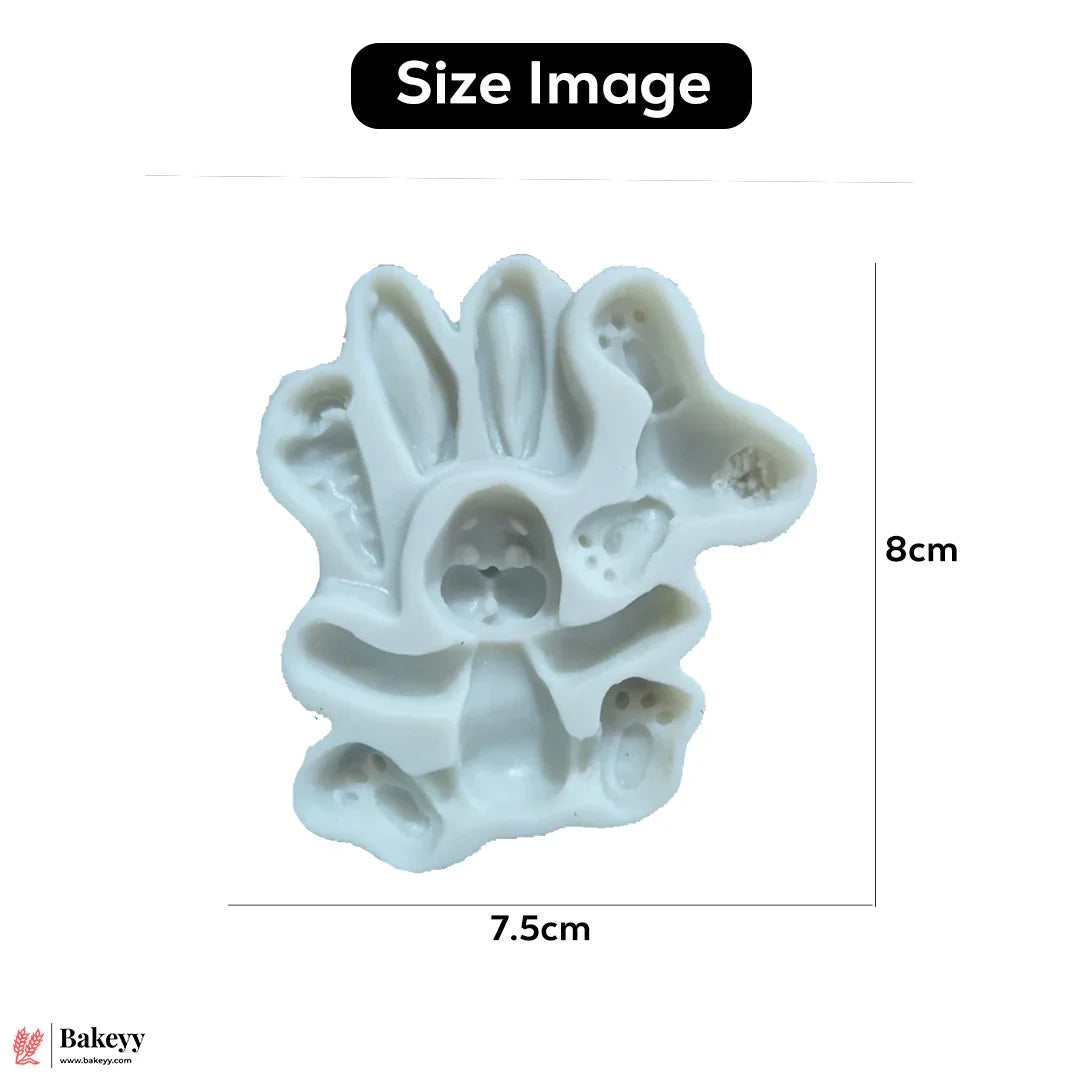 532 | Rabbit with Carrot Silicone Mould - 1 Piece