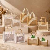 DIwali Window Jute Bag with Handle
