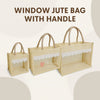 Window Jute Bag With Handle - Bakeyy.com