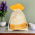 Jute Bag With Velvet