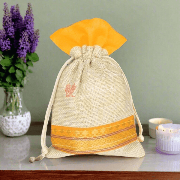 Jute Bag With Velvet - Bakeyy.com