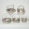 Silver-Plated Metal Baskets