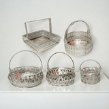 Silver-Plated Metal Baskets