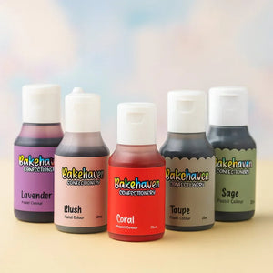 Pastel Gel Colours - Bakeyy.com