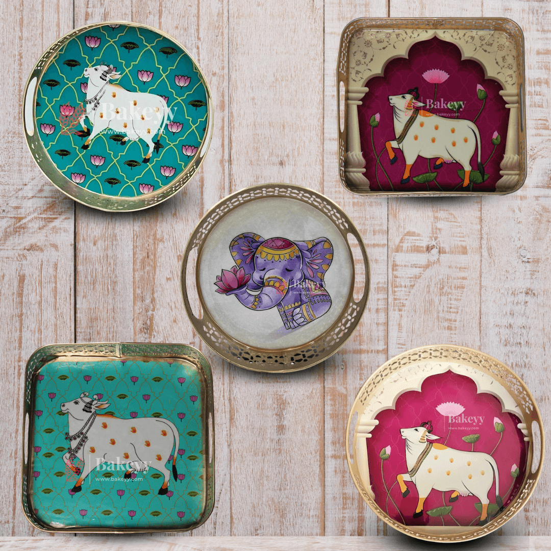 Pichwai Tray Baskets - Bakeyy.com