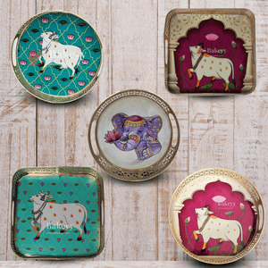 Pichwai Tray Baskets - Bakeyy.com