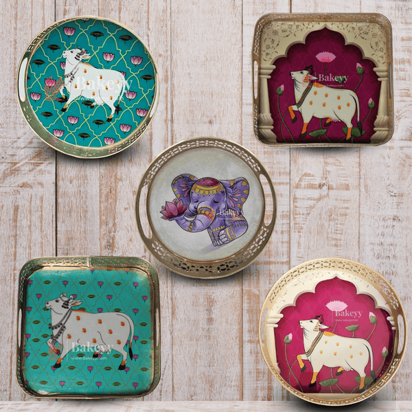 Pichwai Tray Baskets - Bakeyy.com