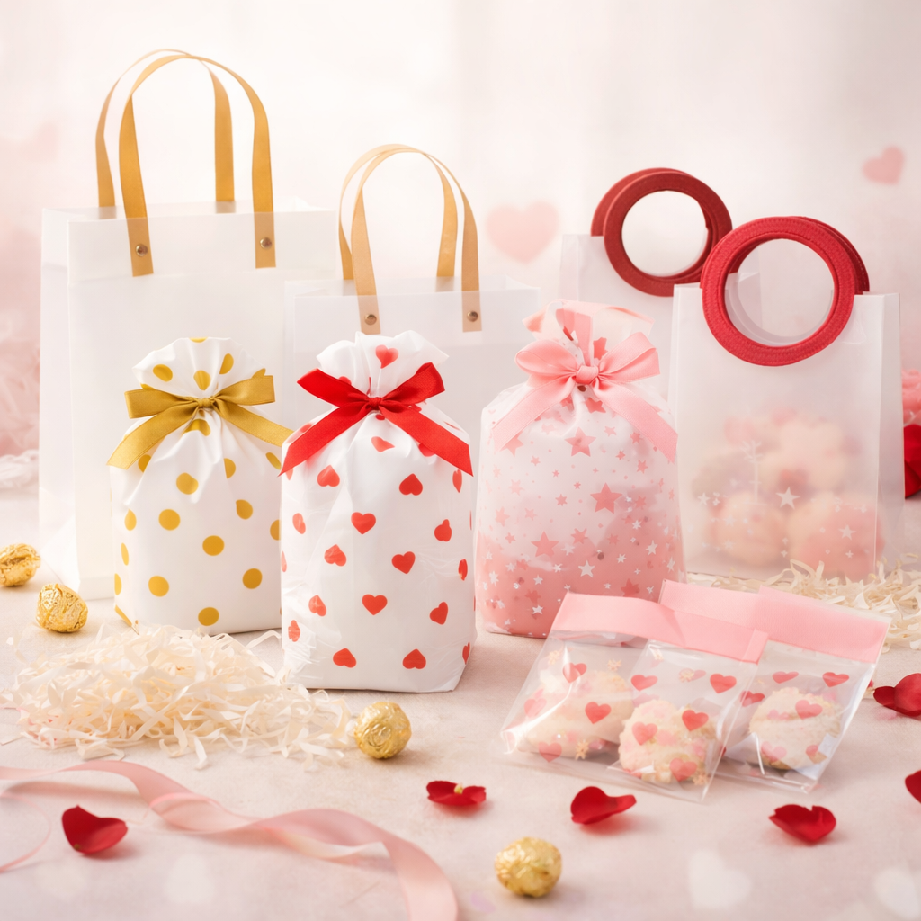 V - Day | Paper bags | PVC bags | Goodie bags - Bakeyy.com