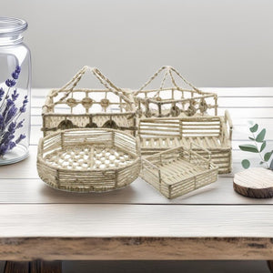 Jute Metal Basket - Bakeyy.com