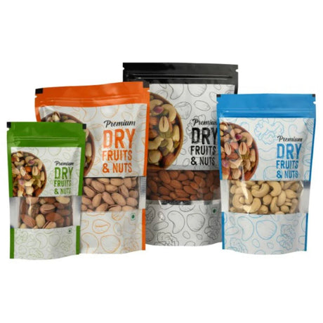 Printed Dry Fruit Zip Lock Pouch - Bakeyy.com