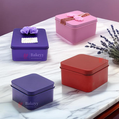 Square Tin Box - Bakeyy.com