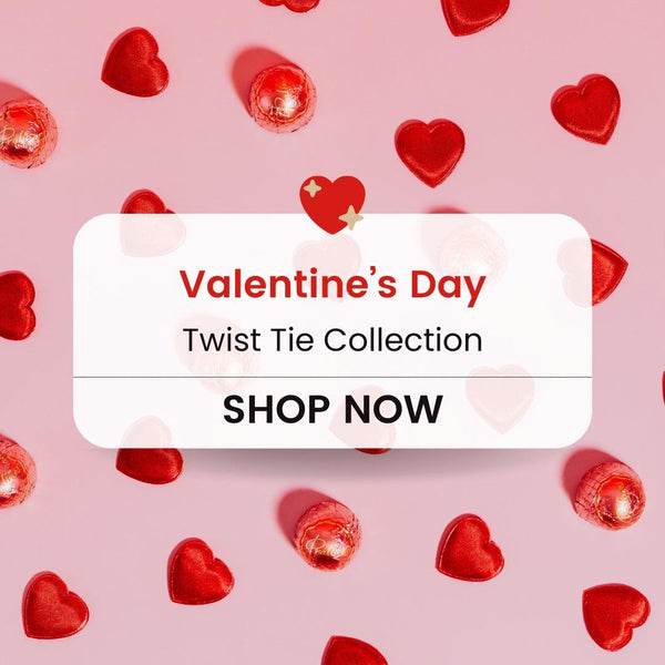 V - Day Twist Tie - Bakeyy.com