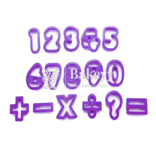 0-9 Numbers & stamp; Symbols Fondant Plunger Cutter Mould - Bakeyy.com