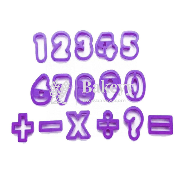 0-9 Numbers & stamp; Symbols Fondant Plunger Cutter Mould - Bakeyy.com - India - 0-9 Numbers & stamp; Symbols Fondant Plunger Cutter Mould - Default Title