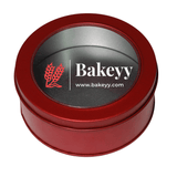 Round Empty Decorative Acrylic Box | Gift Box | Chocolate Box | Sweet Box | Jewellery Box | Pvc Tin Box | Big | - Bakeyy.com - India - Round Empty Decorative Acrylic Box | Gift Box | Chocolate Box | Sweet Box | Jewellery Box | Pvc Tin Box | Big | - Red