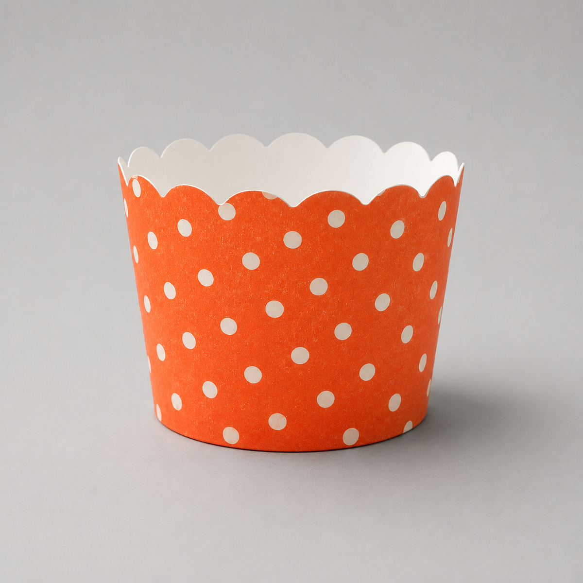 5 Cm | Polka Dot Mix Design | Muffin Cups | Scalloped Paper Design | Pack of 50