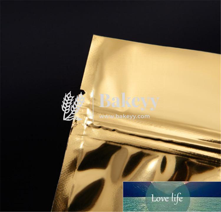 1.5 Kg | Zip Lock Pouch | Gold Colour With Window | 20x30 CM | Standing Pouch - Bakeyy.com - India - 1.5 Kg | Zip Lock Pouch | Gold Colour With Window | 20x30 CM | Standing Pouch - Pack Of 10 / 3923 / 20x30