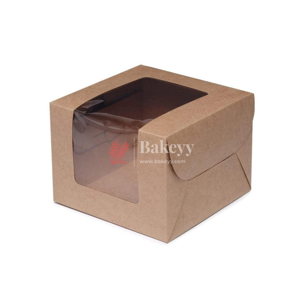1 Brownie Box Kraft | Pack Of 10 - Bakeyy.com