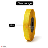 25mtr Premium 1.5cm Metallic Gold Ribbon Roll – Elegant Shiny Finish| 1 Roll