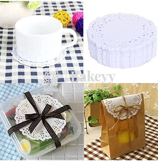 10.5 Inch Doilies Paper | Pack Of 100 | Round Decorative Paper Placemats for Desert | Tableware Decoration | Lace Doilys - Bakeyy.com - India - 10.5 Inch Doilies Paper | Pack Of 100 | Round Decorative Paper Placemats for Desert | Tableware Decoration | Lace Doilys - Default Title