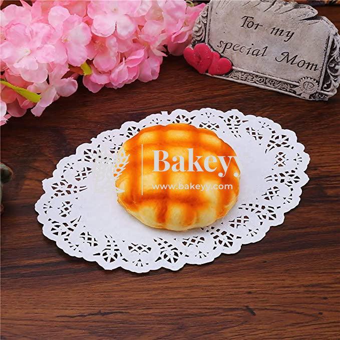 10.5 Inch Doilies Paper | Pack Of 100 | Round Decorative Paper Placemats for Desert | Tableware Decoration | Lace Doilys - Bakeyy.com