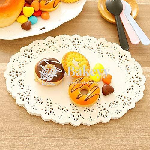 10.5 Inch Doilies Paper | Pack Of 100 | Round Decorative Paper Placemats for Desert | Tableware Decoration | Lace Doilys - Bakeyy.com - India - 10.5 Inch Doilies Paper | Pack Of 100 | Round Decorative Paper Placemats for Desert | Tableware Decoration | Lace Doilys - Default Title