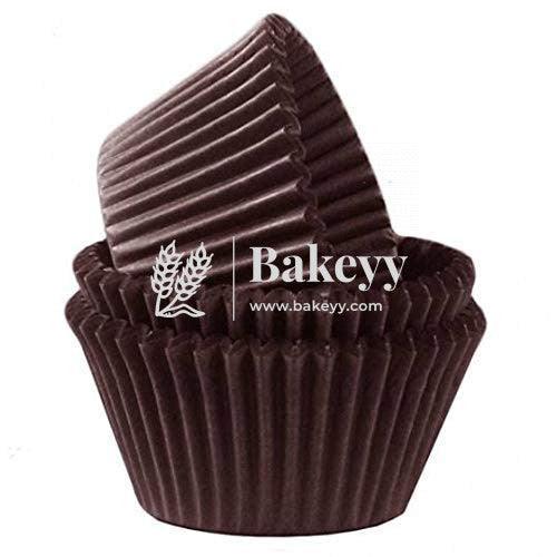10 CM Brown Colour Cupcake Liners | 1000 pcs | Baking Cup - Bakeyy.com
