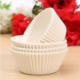 10 CM White Colour Cupcake Liners | 1000 pcs | Baking Cup - Bakeyy.com - India - 10 CM White Colour Cupcake Liners | 1000 pcs | Baking Cup - Default Title