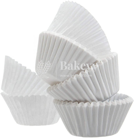 10 CM White Colour Cupcake Liners | 1000 pcs | Baking Cup - Bakeyy.com - India - 10 CM White Colour Cupcake Liners | 1000 pcs | Baking Cup - Default Title