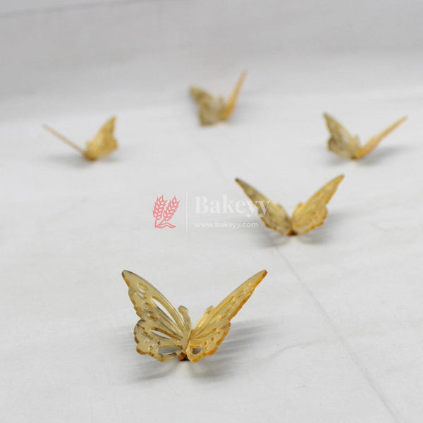 10 Pcs Gold Butterfly Decorations | 4 Styles Butterfly Wall Decor | 3D Butterfly Party Decorations - Bakeyy.com