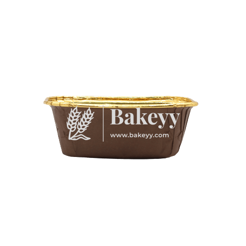 100 g Gold Bake and Serve Rectangle Mould | Paper Baking Mould | Plum Cake Bar Mould | Pack of 50 - Bakeyy.com - India - 100 g Gold Bake and Serve Rectangle Mould | Paper Baking Mould | Plum Cake Bar Mould | Pack of 50 - Default Title