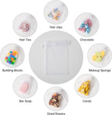 13x18 CM | Organza Potli Bags | White Colour | Candy Bag - Bakeyy.com - India - 13x18 CM | Organza Potli Bags | White Colour | Candy Bag - Pack Of 50 / 13x18 cm / 5x7 inch / White