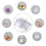 13x18 CM | Organza Potli Bags | Grey Colour | Candy Bag| Pack of 99