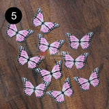 10 Pcs Butterfly Decoration Topper | 3D Butterfly Party Decorations - Bakeyy.com - India - 10 Pcs Butterfly Decoration Topper | 3D Butterfly Party Decorations - Design 5 Pink